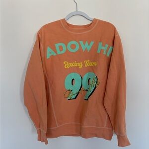 Peach shadow hill crewneck